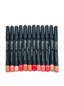 Set 12 creioane de buze Doucce Cosmetics, Lipstick Pencil