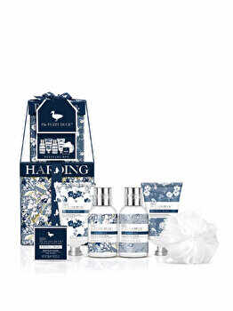 Set cadou Baylis and Harding, Fuzzy Duck Cotswold Wild Flower Meadow & Woodland Bluebell Mini Stack Gift Set, 6 produse