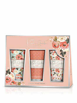 Set cadou Baylis and Harding, Royale Garden Peach, Peony & Jasmine Assorted 3 Hand Cream Set, 3 produse