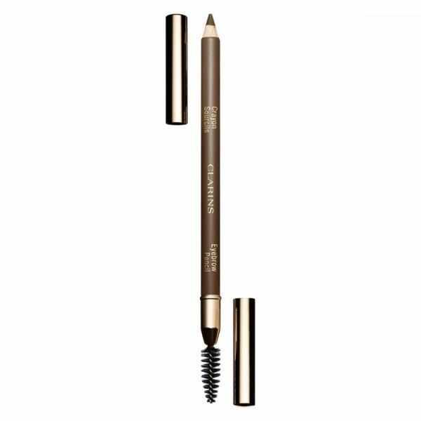 Creion si pensula pentru sprancene 02 Light Brown Clarins 1.1g