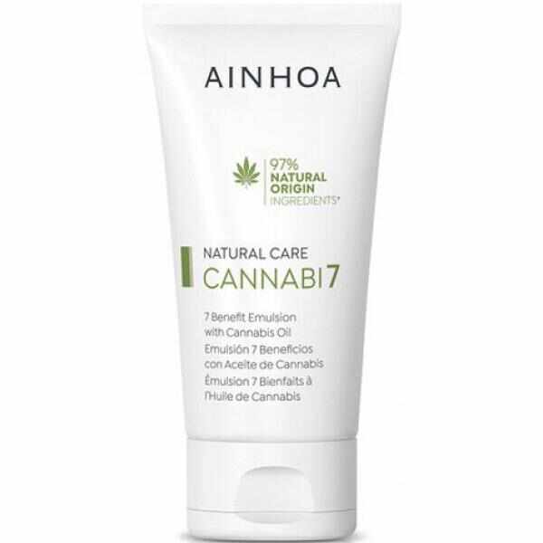 Emulsie Faciala cu Ulei de Canabis - Ainhoa Natural Care Cannabi7 7 Benefit Emulsion with Cannabis Oil, 50 ml